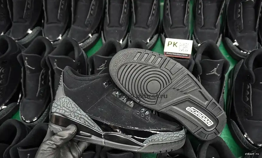 Retro GOD SHIP Jordan  RETAIL 3 Cat MATERIALS Air PK TO READY Black 0515